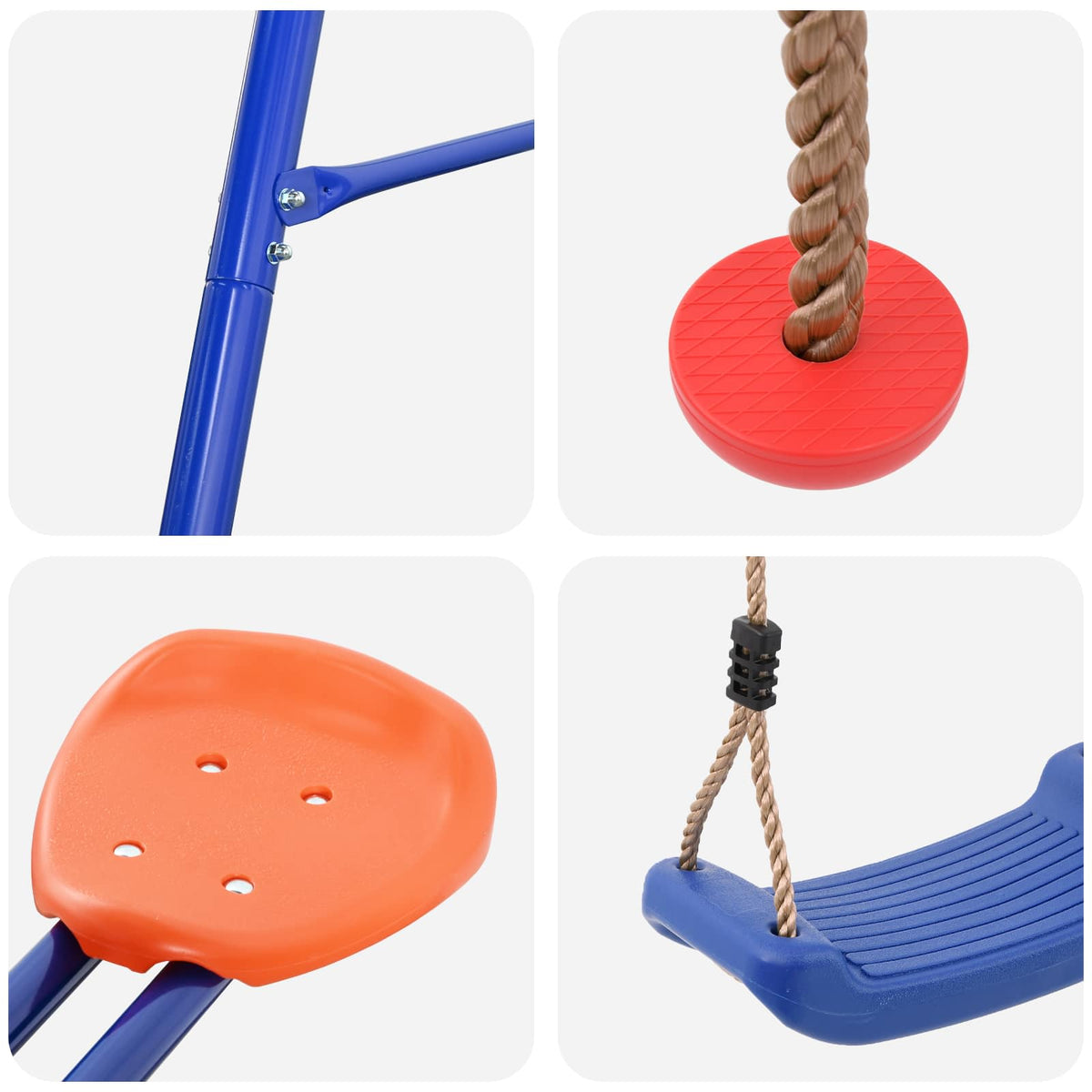 Set vanjskih ljuljački Šareni Čelik i PE