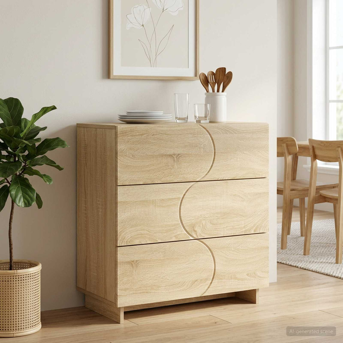 Komoda Hrast sonoma 70 x 38 x 75 cm Konstruirano drvo