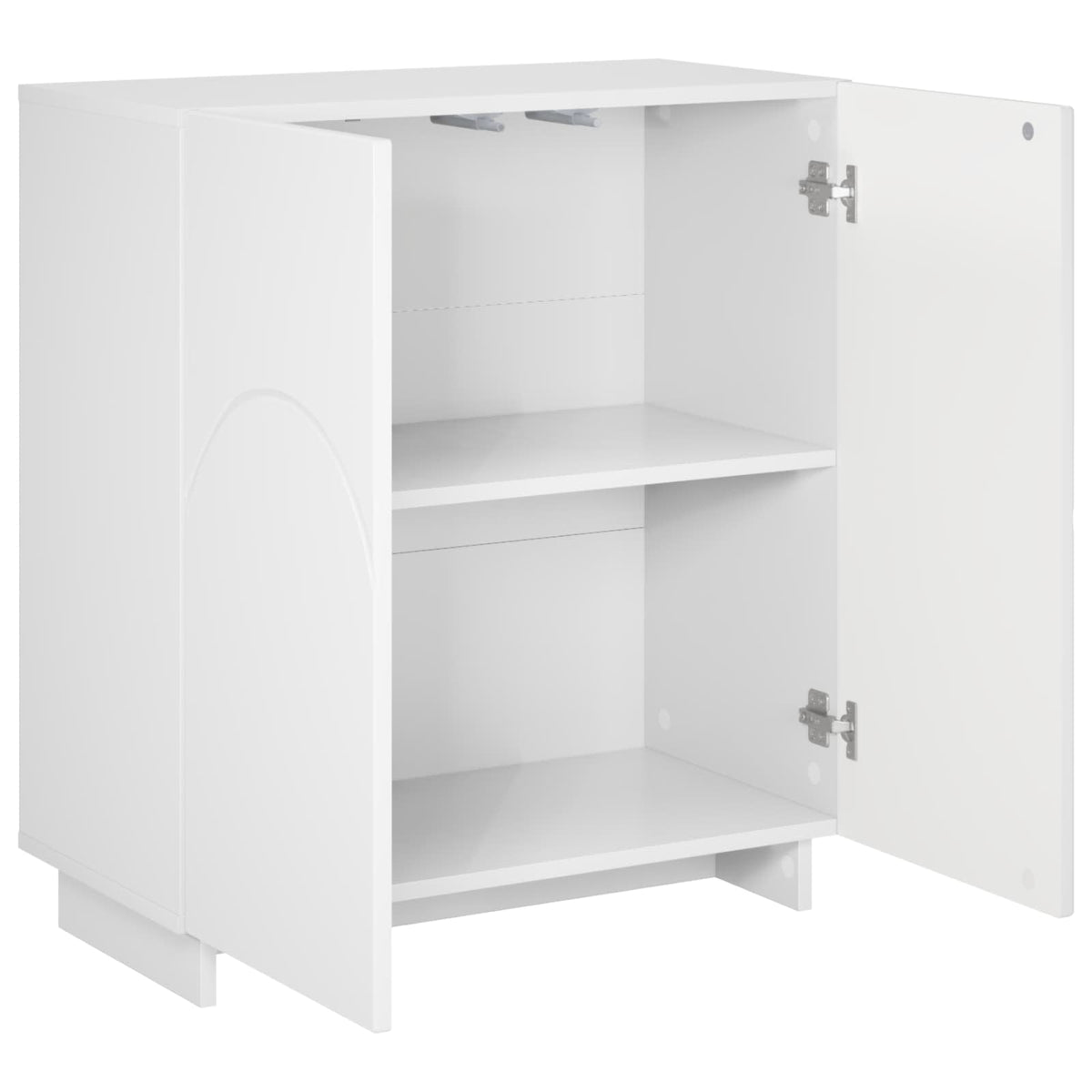 Komoda Bijela visokog sjaja 67 x 34,5 x 75 cm Konstruirano drvo