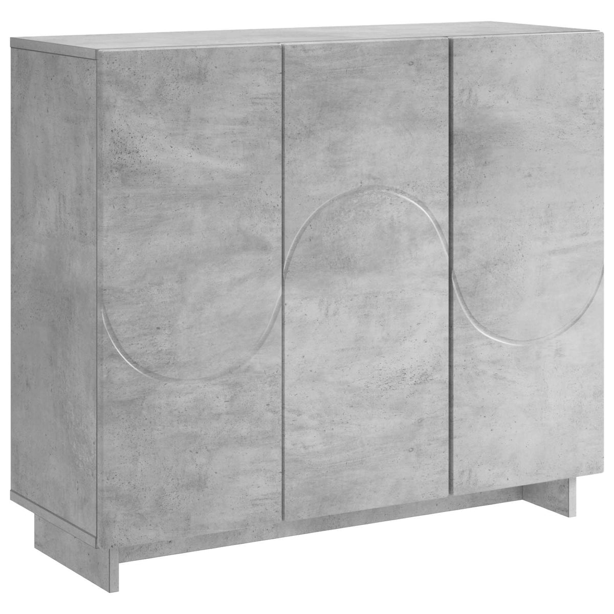 Komoda Betonska siva 85,5 x 31 x 75 cm Konstruirano drvo
