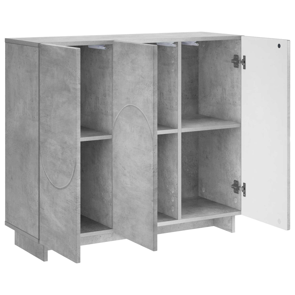 Komoda Betonska siva 85,5 x 31 x 75 cm Konstruirano drvo