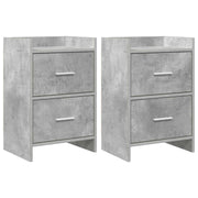 Noćni ormarići 2 pcs Betonska siva 40 x 30 x 60 cm