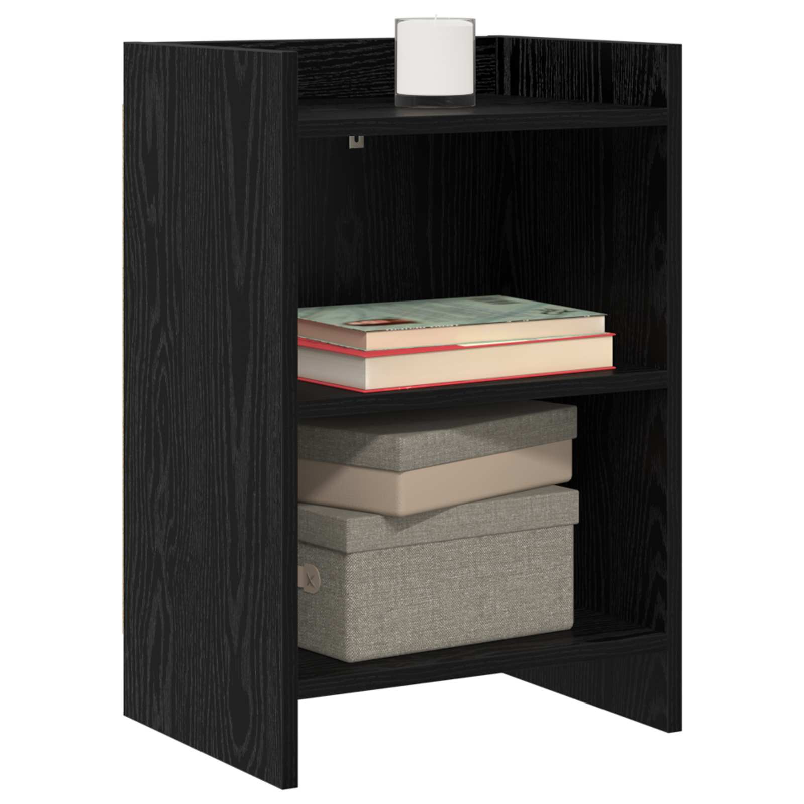 Noćni ormarići 2 pcs Crni hrast 40 x 30 x 60 cm
