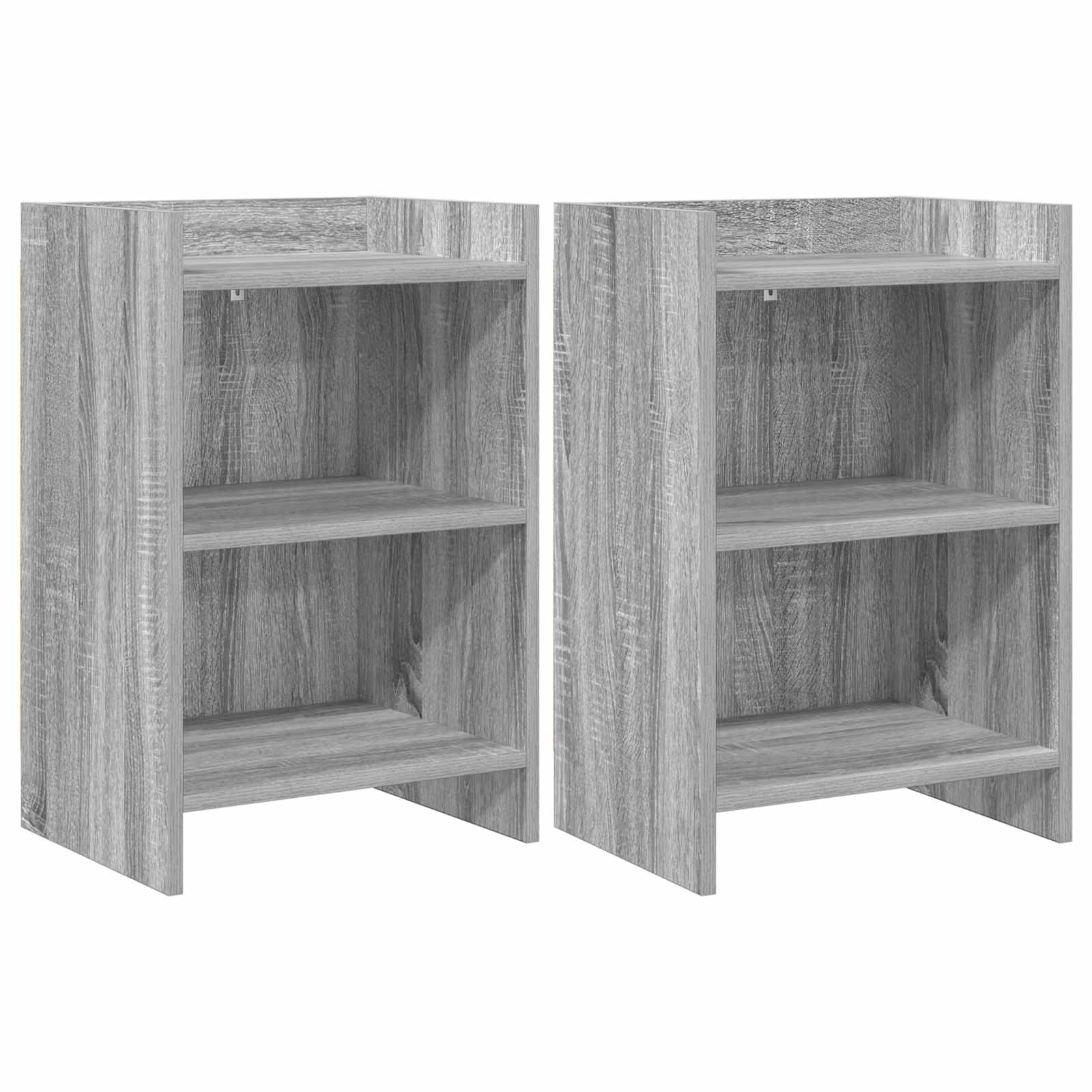Noćni ormarići 2 pcs Siva Sonoma 40 x 30 x 60 cm
