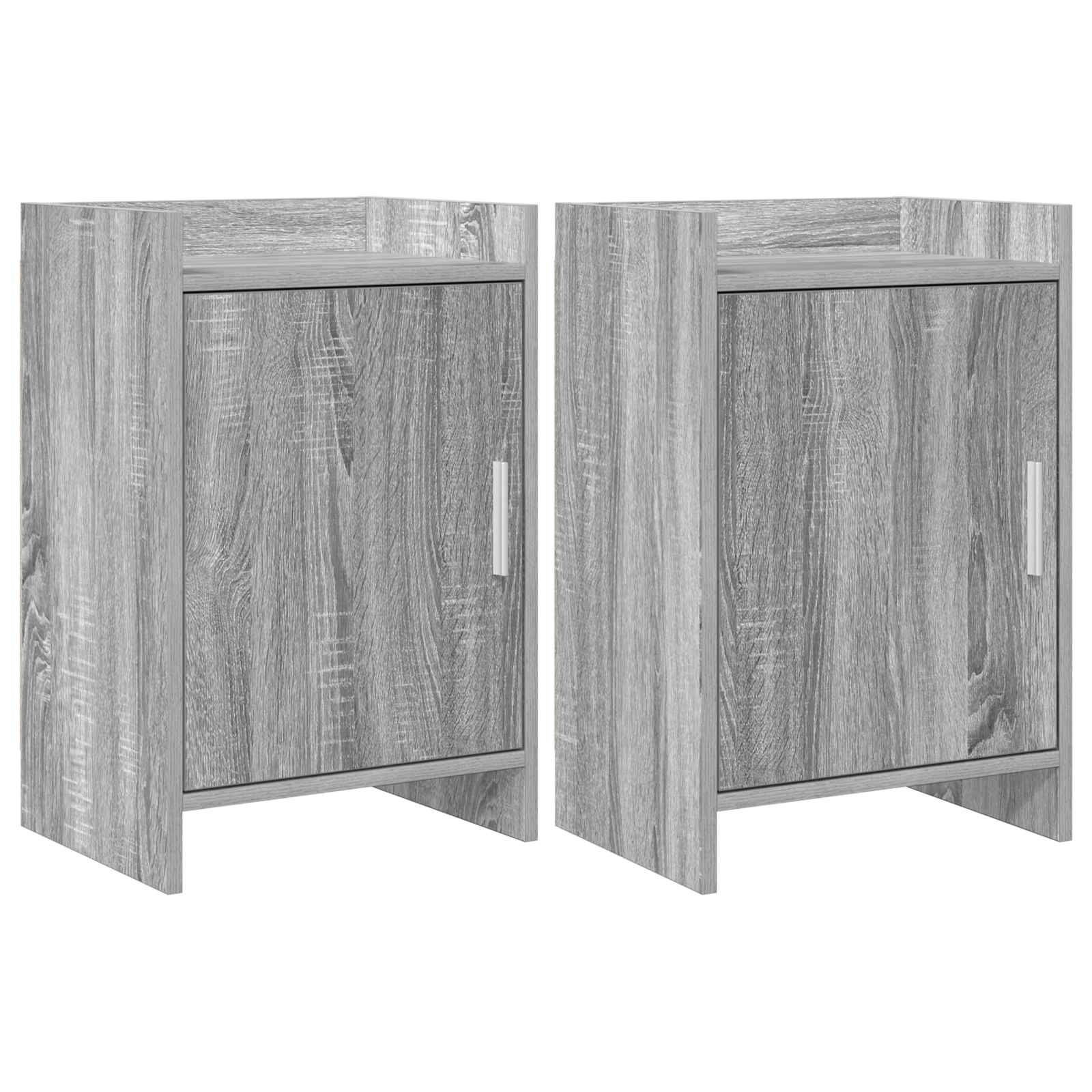 Noćni ormarići 2 pcs Siva Sonoma 40 x 30 x 60 cm