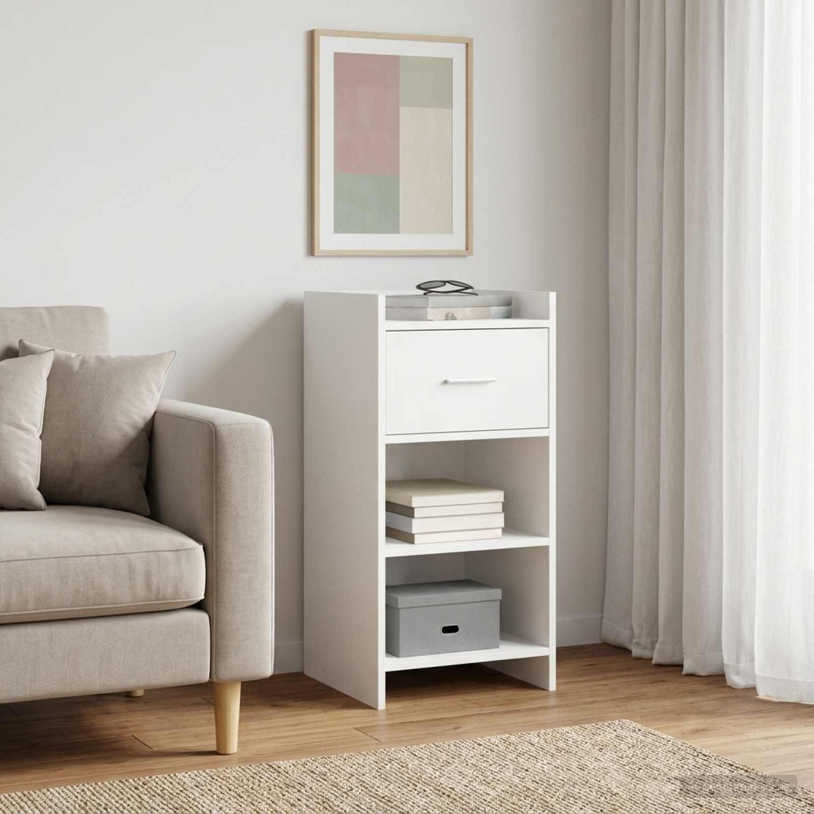 Kreveta Bijela 40 x 36 x 80 cm Konstruirano drvo