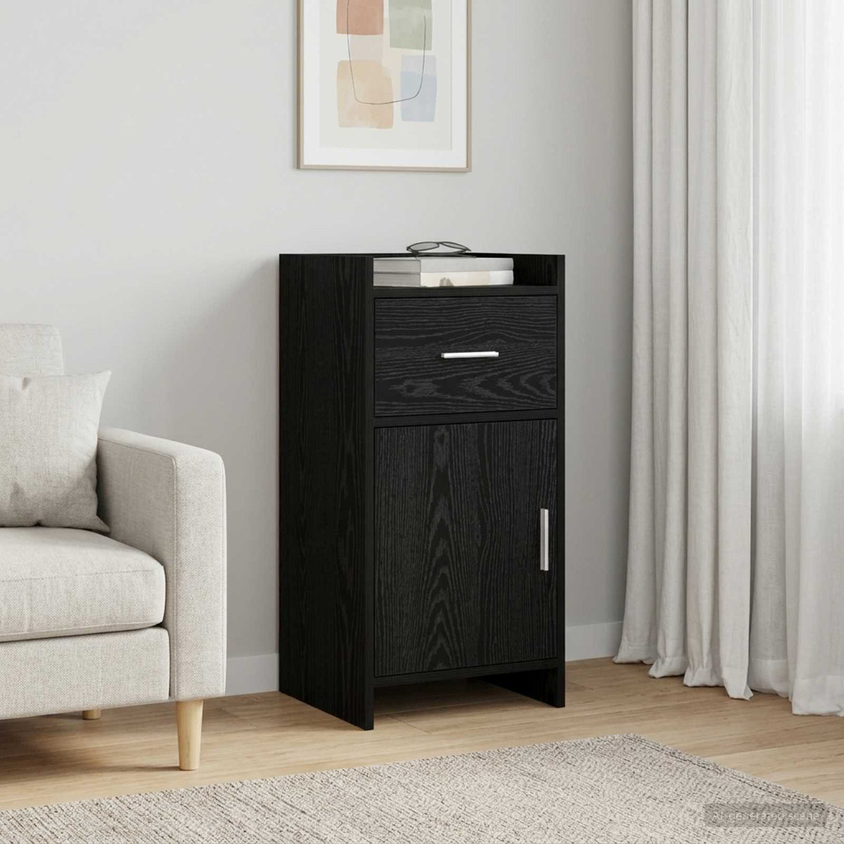 Kreveta Crni hrast 40 x 36 x 80 cm Konstruirano drvo