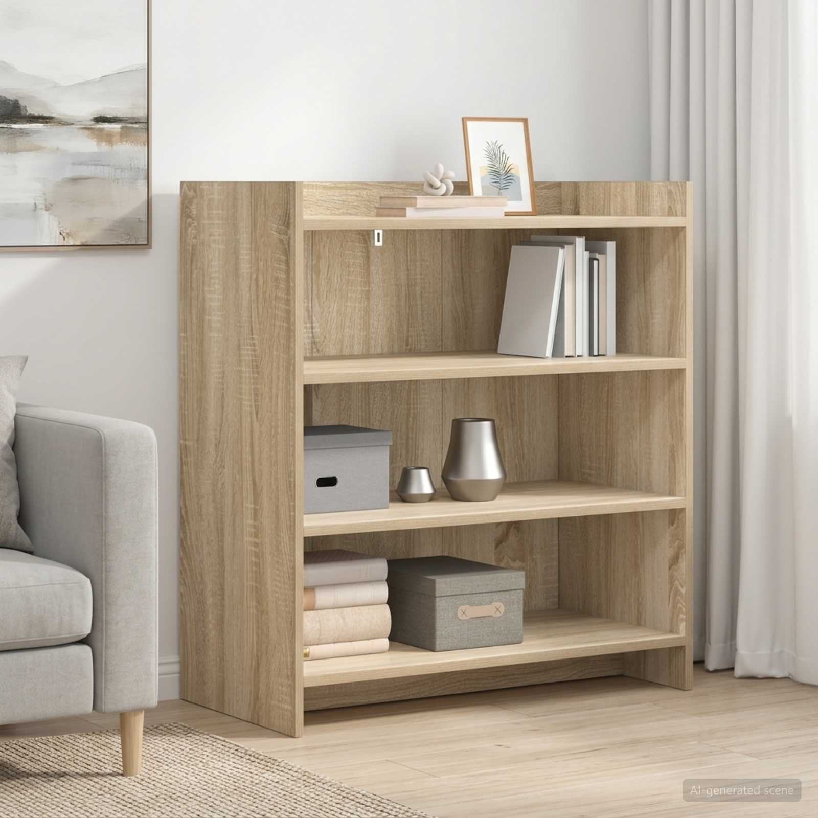 Kreveta Hrast sonoma 75 x 36 x 80 cm Konstruirano drvo