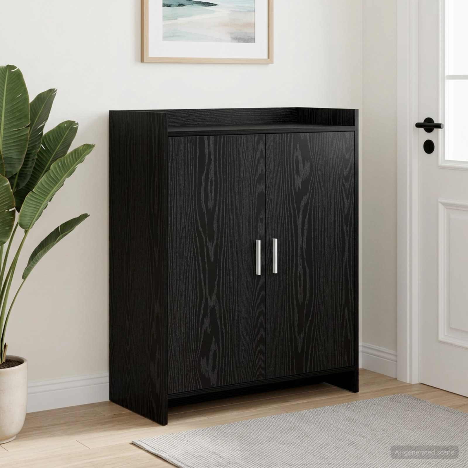 Ormar za cipele Crni hrast 73,5 x 36 x 92 cm Konstruirano drvo