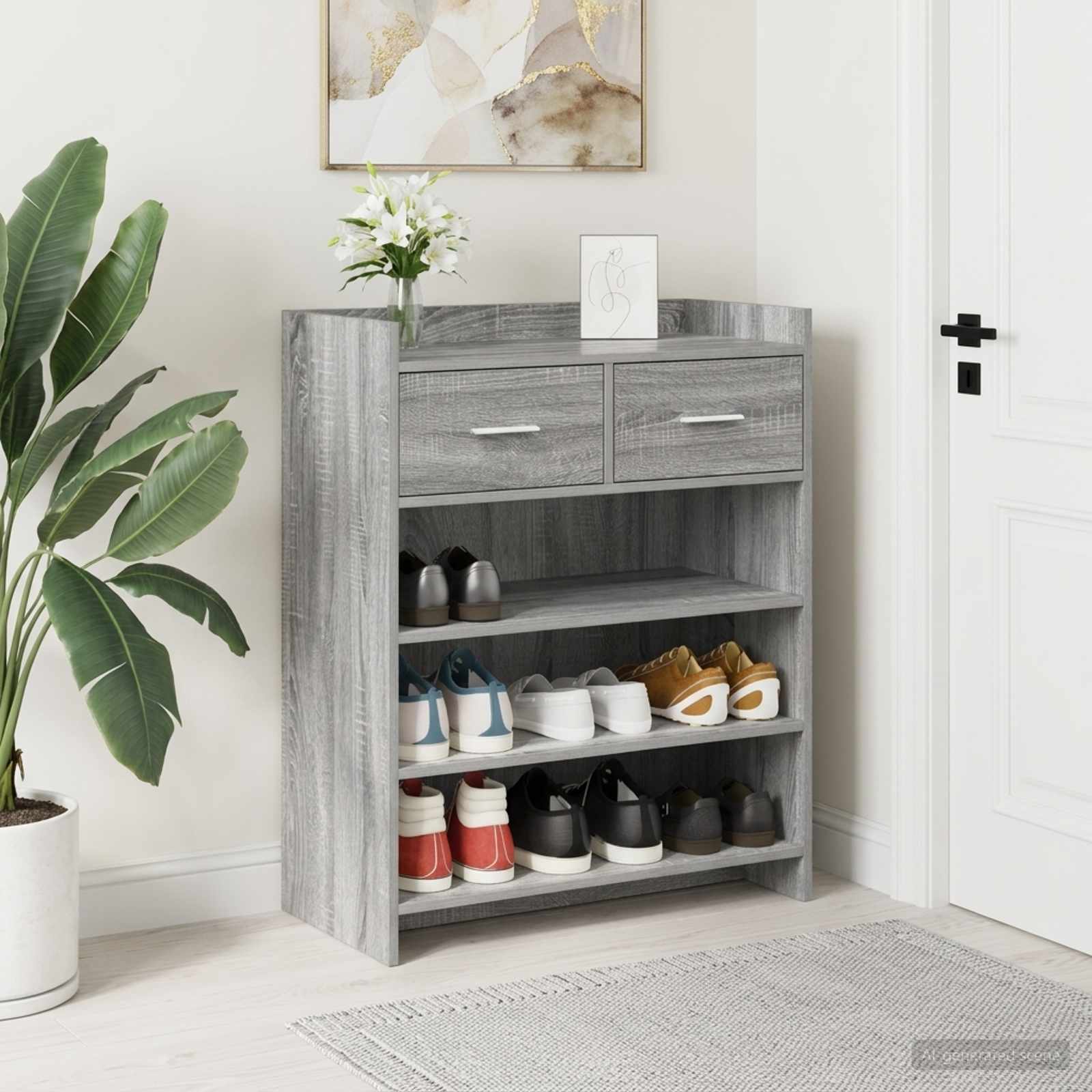 Ormar za cipele Siva Sonoma 73,5 x 36 x 92 cm Konstruirano drvo