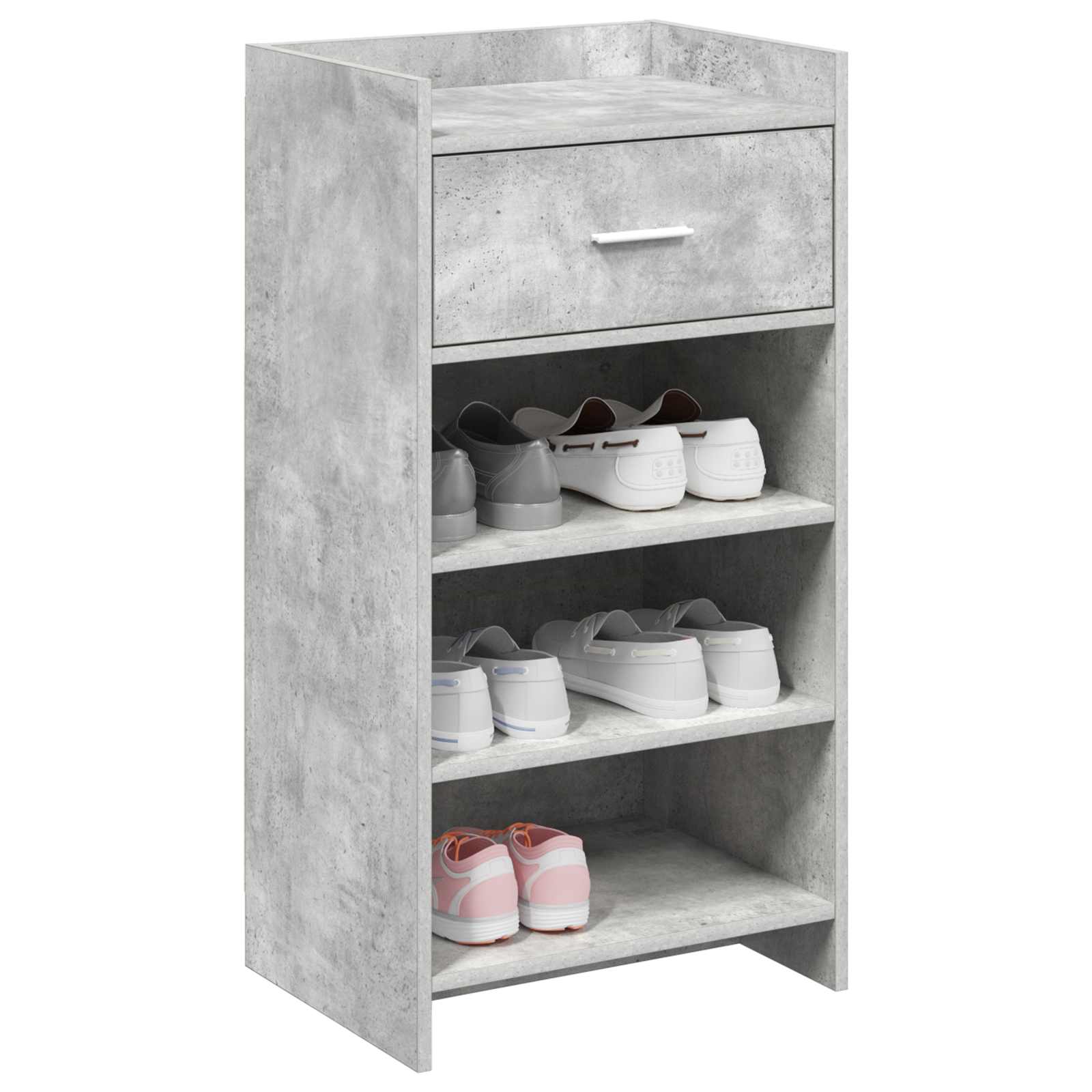 Ormar za cipele Betonska siva 48 x 36 x 92 cm Konstruirano drvo