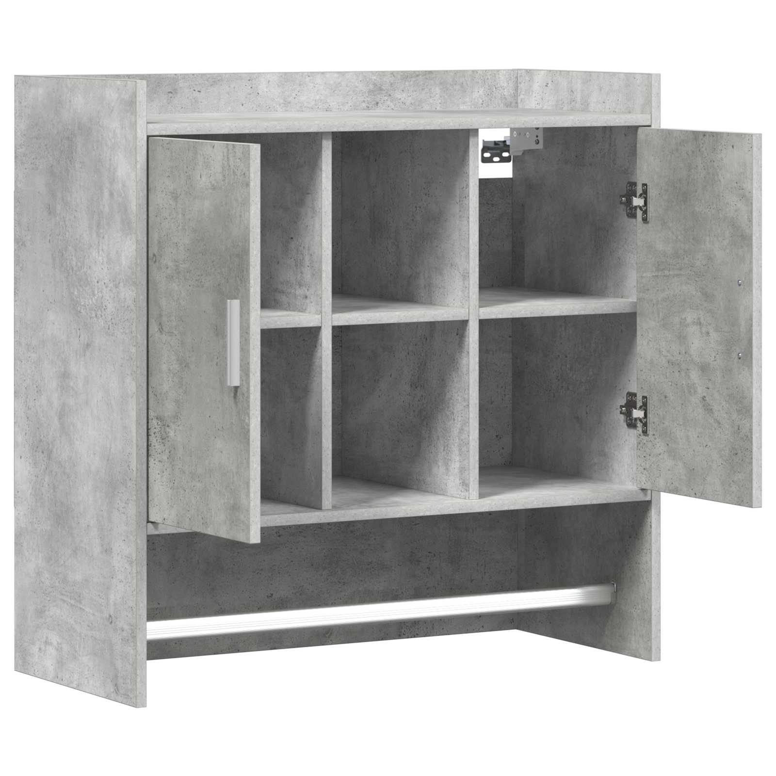 Polica na zidu Zidna montaža Betonska siva 80 x 36 x 80 cm