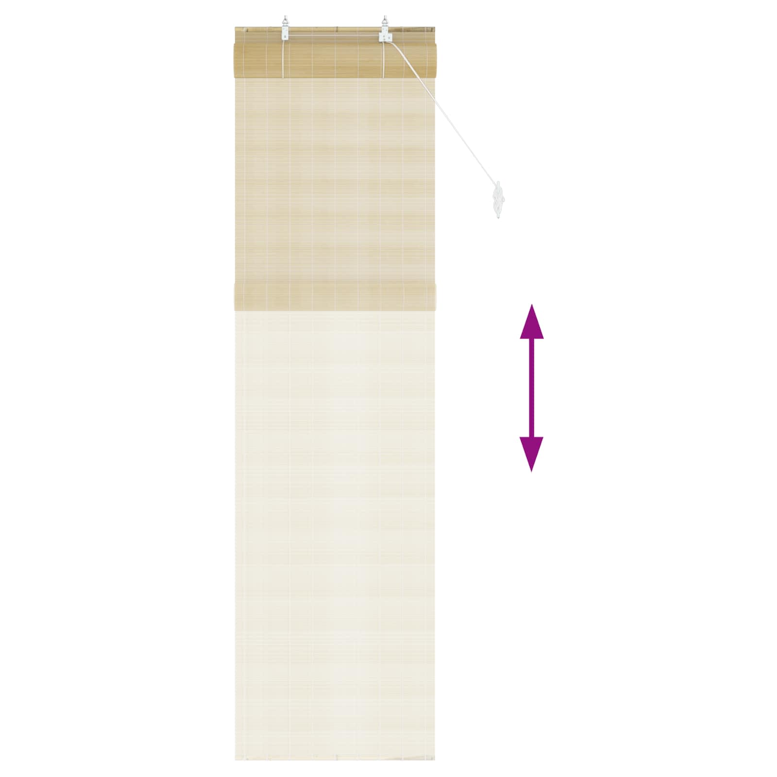 Rolo zavjesa Prirodna 50 x 220 cm Bambus