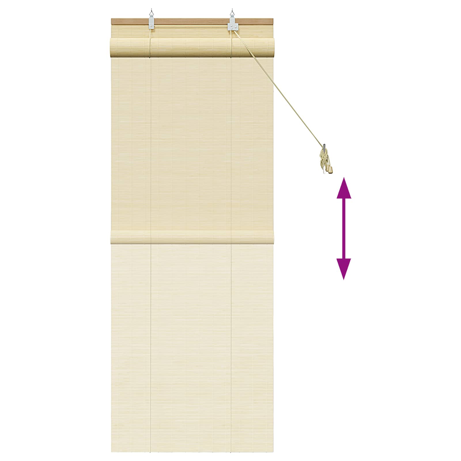 Rolo zavjesa Prirodna 50 x 160 cm Bambus