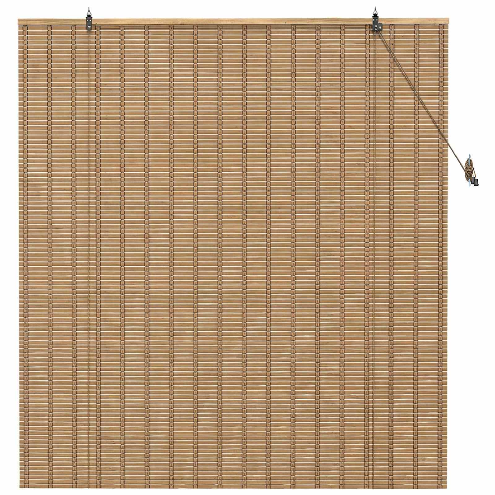 Rolo zavjesa Prirodna i smeđa 130 x 160 cm Bambus