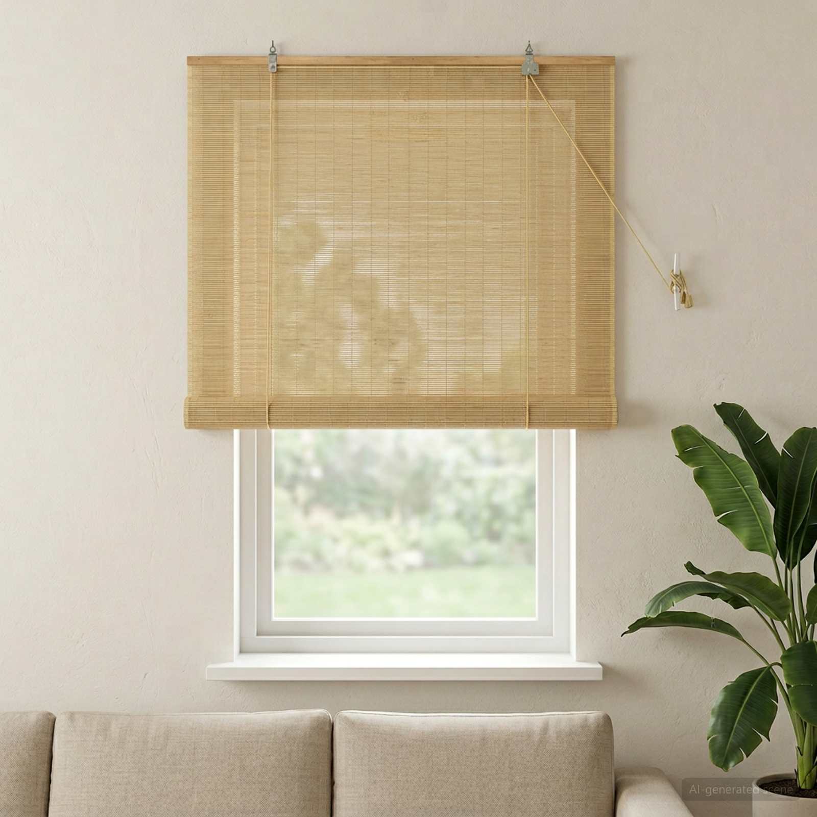Rolo zavjesa Prirodna 90 x 160 cm Bambus
