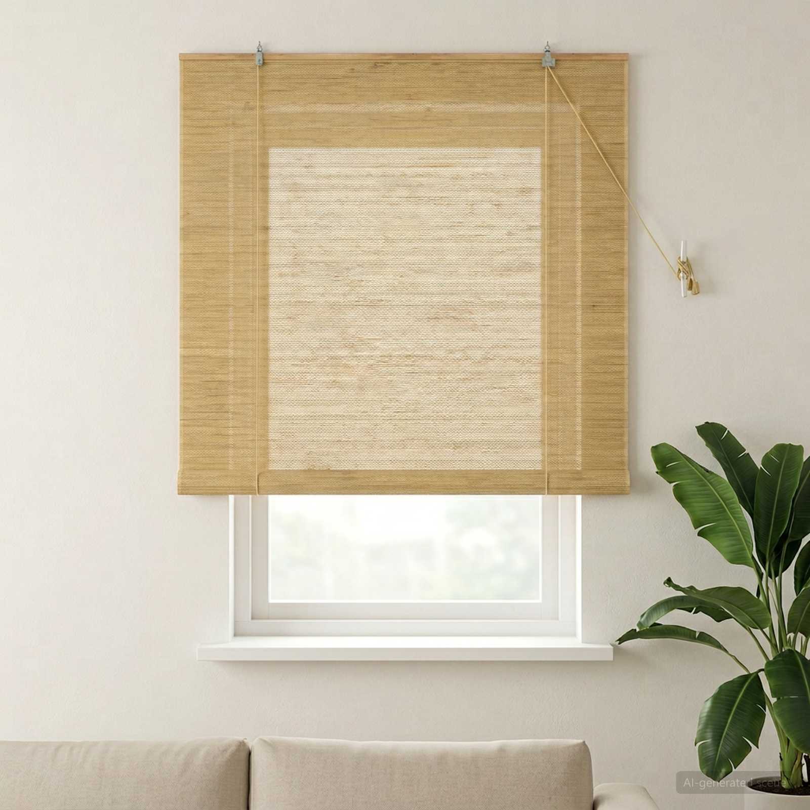 Rolo zavjesa Prirodna 130 x 160 cm Bambus
