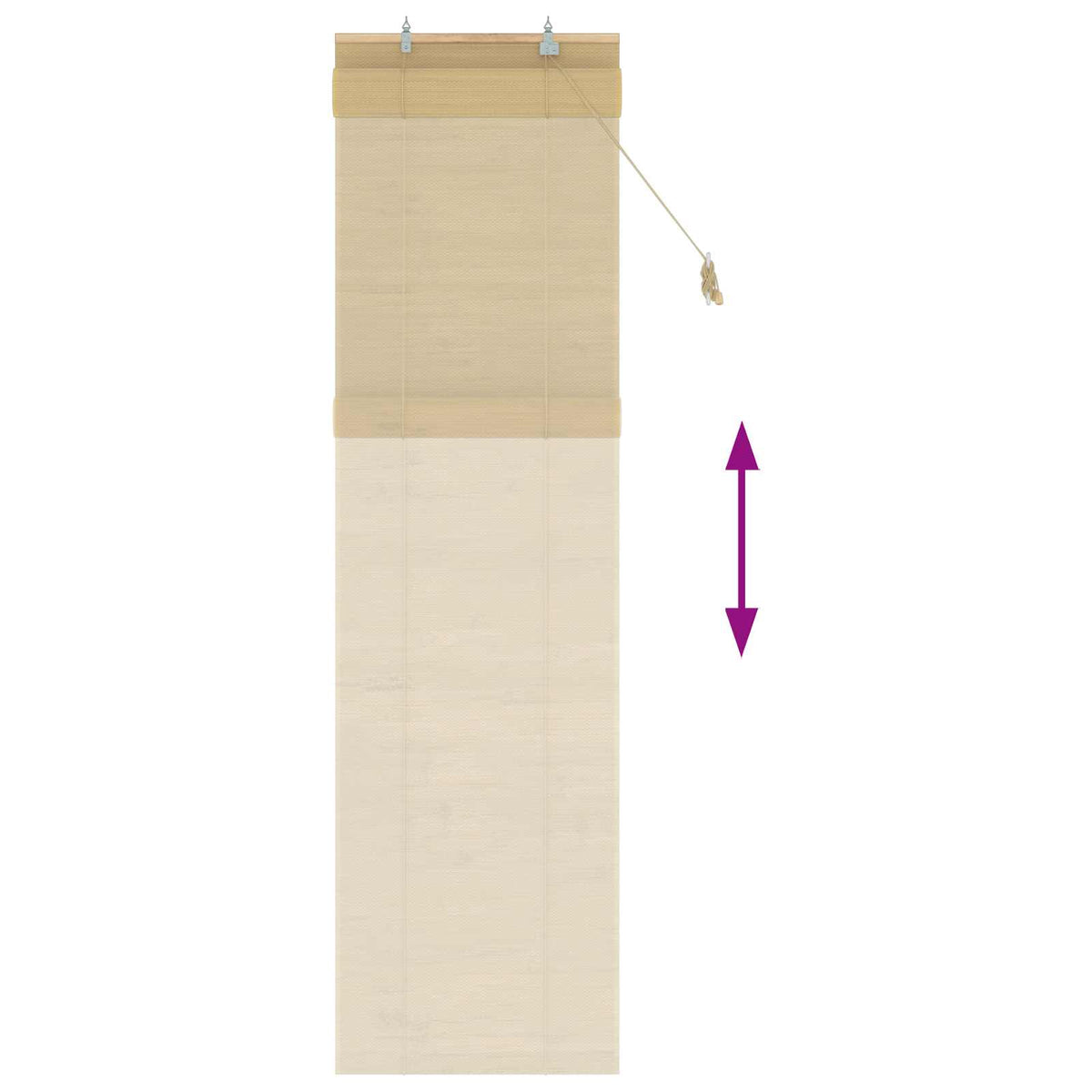 Rolo zavjesa Prirodna 50 x 220 cm Bambus