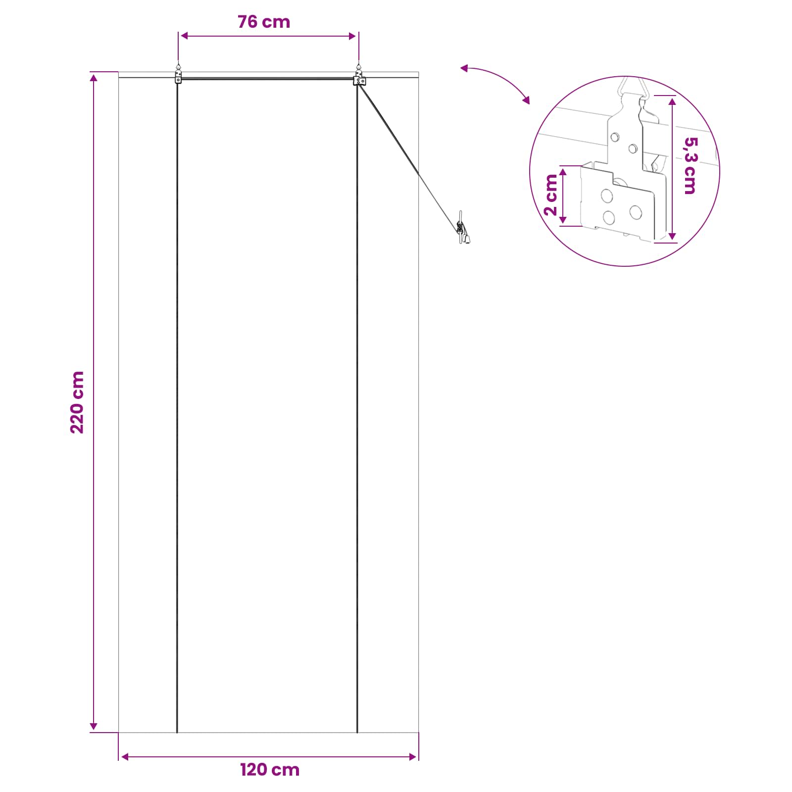 Rolo zavjesa Prirodna 120 x 220 cm Bambus