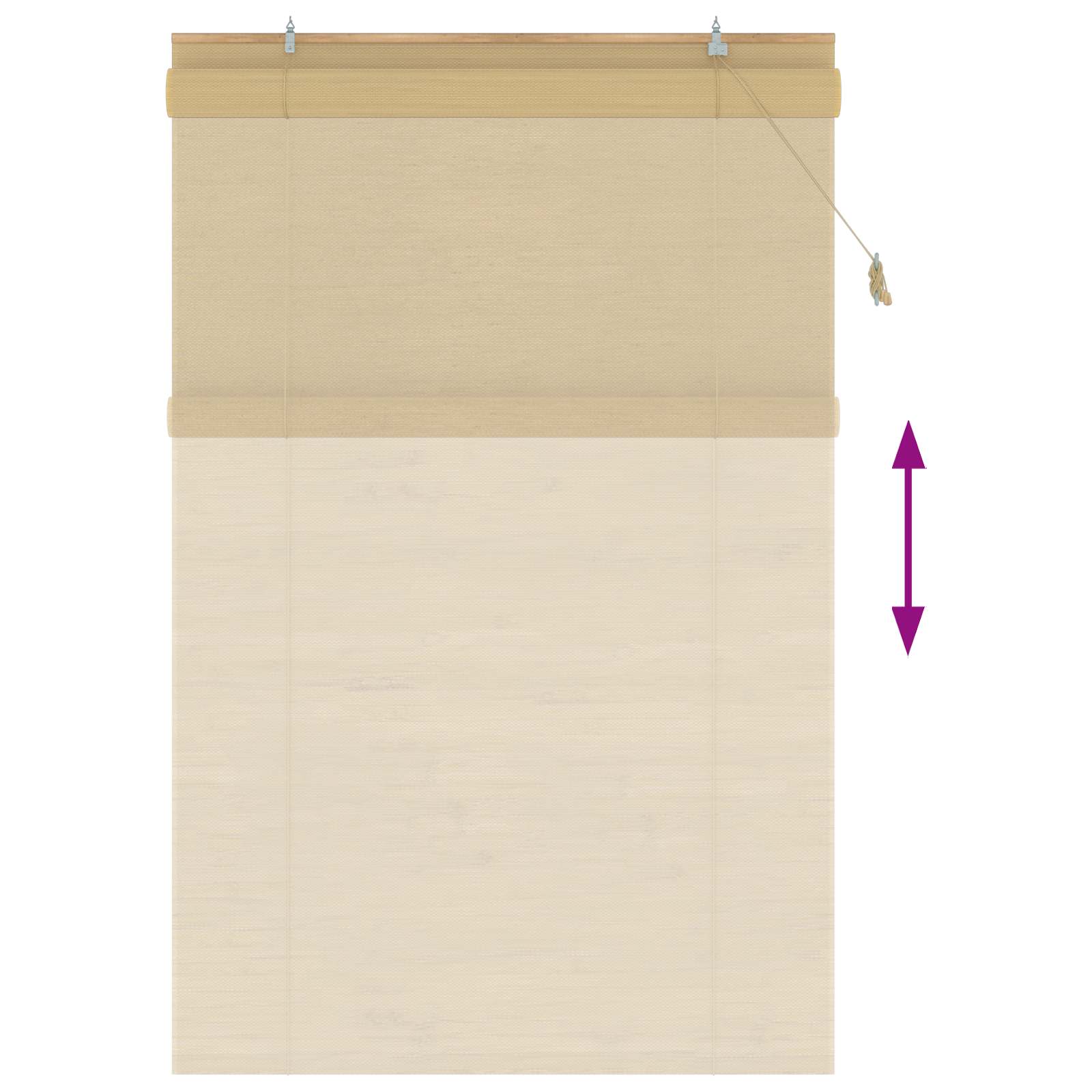 Rolo zavjesa Prirodna 150 x 220 cm Bambus