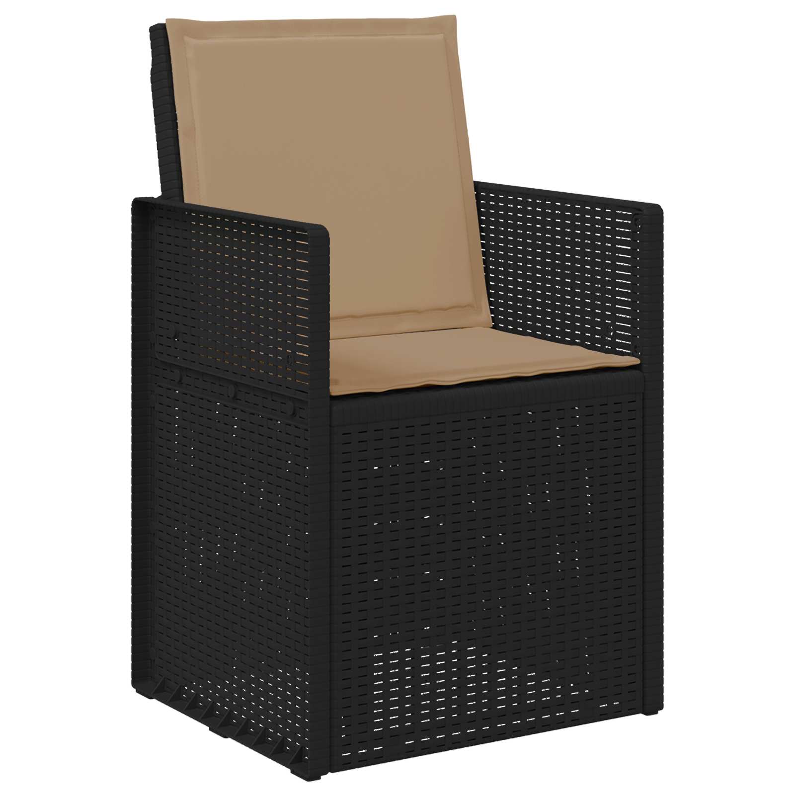 Vrtni set za objed s jastukom 3 pcs Antracit i sivosmeđa PP