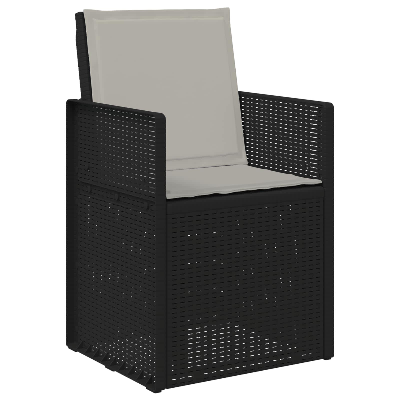 Vrtni set za objed s jastukom 3 pcs Antracit i Svjetlosiva PP
