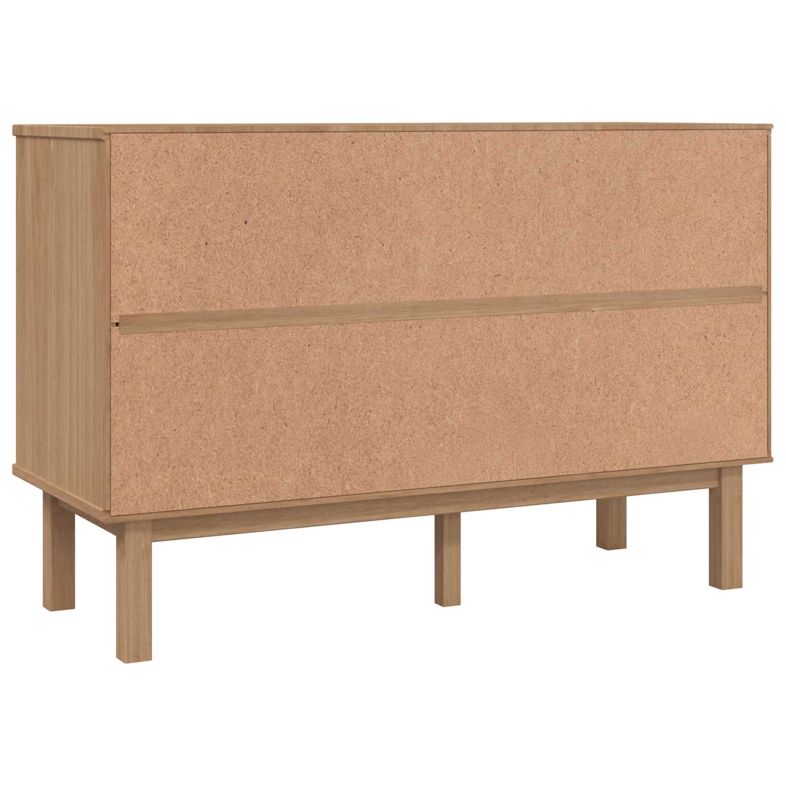 Ormar s ladicama OTTA Crna 111 x 43 x 73,5 cm Masivna borovina