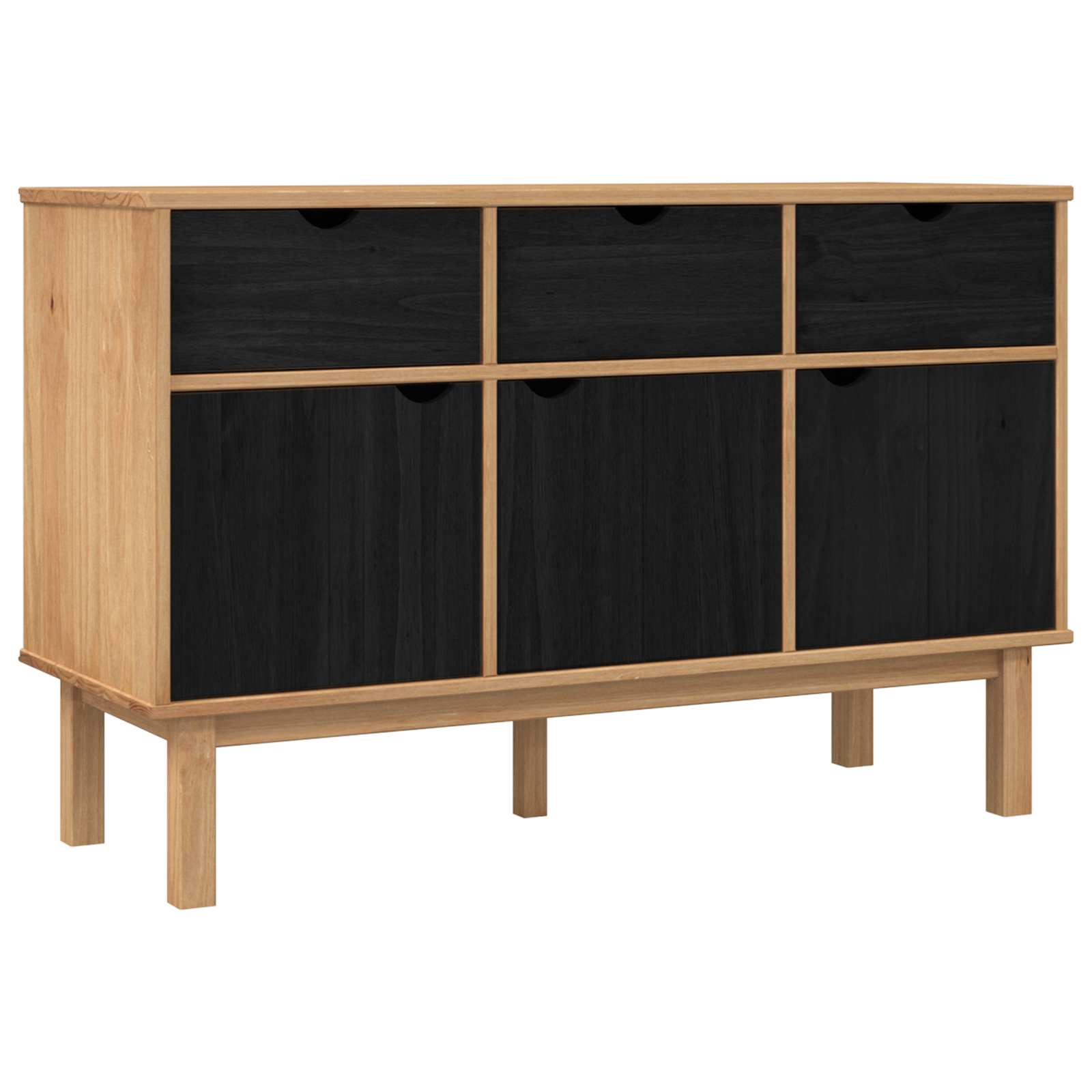 Kreveta OTTA Smeđa i crna 114 x 43 x 73,5 cm