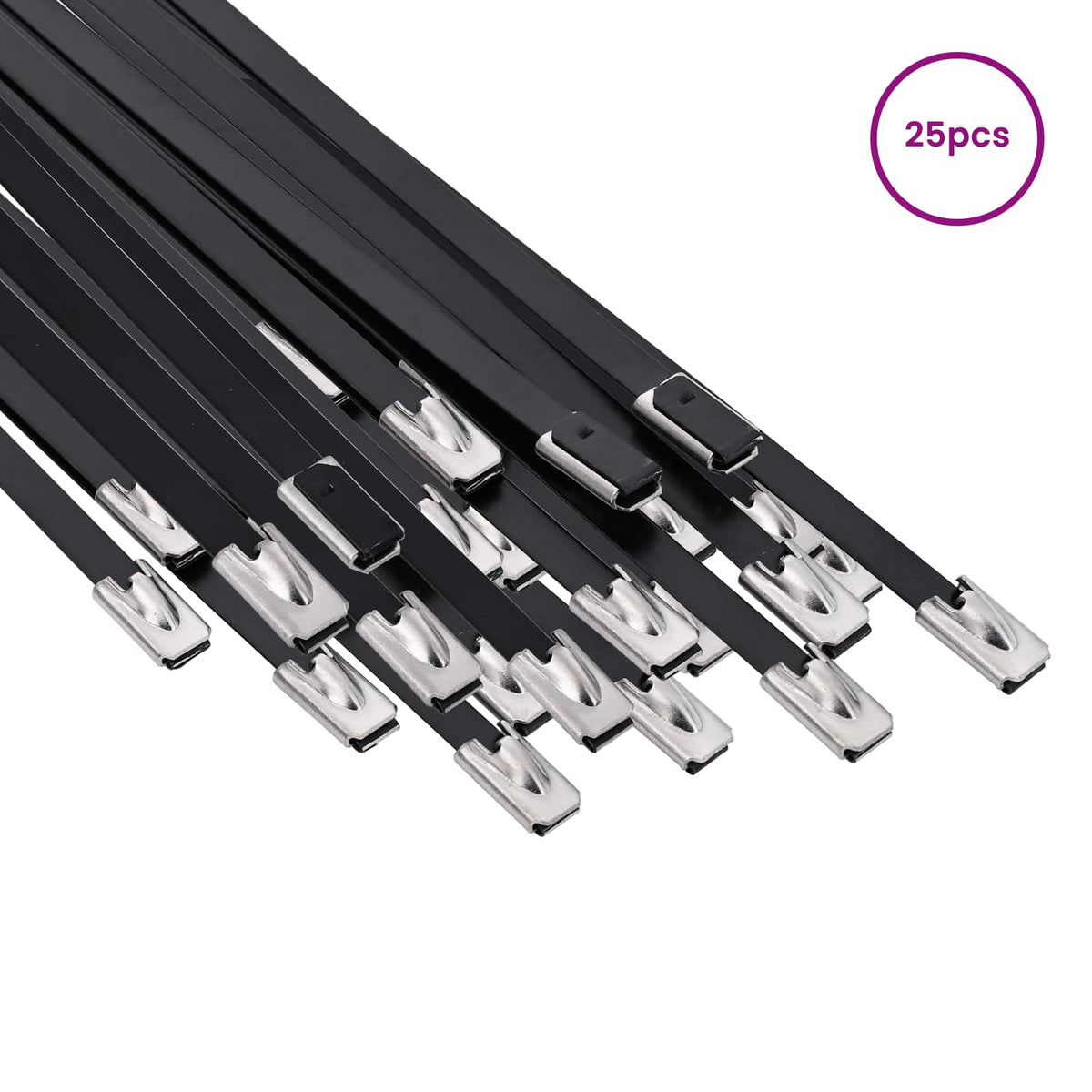 Veza za kabel 25 kom. 4,6 x 350 mm Crna
