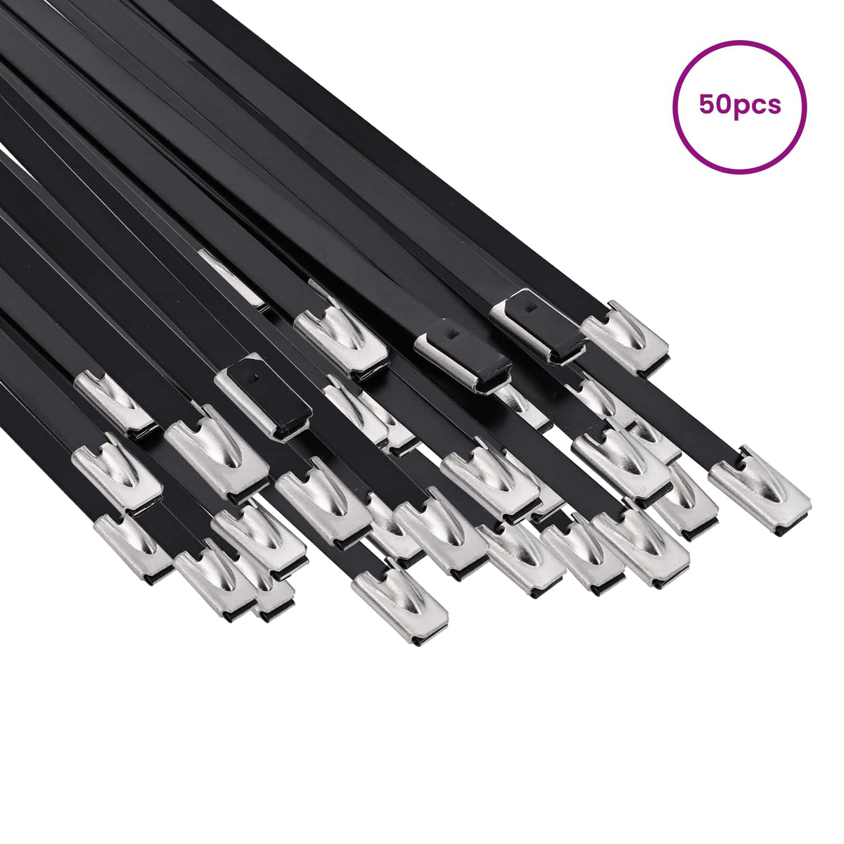 Veza za kabel 50 kom. 4,6 x 700 mm Crna