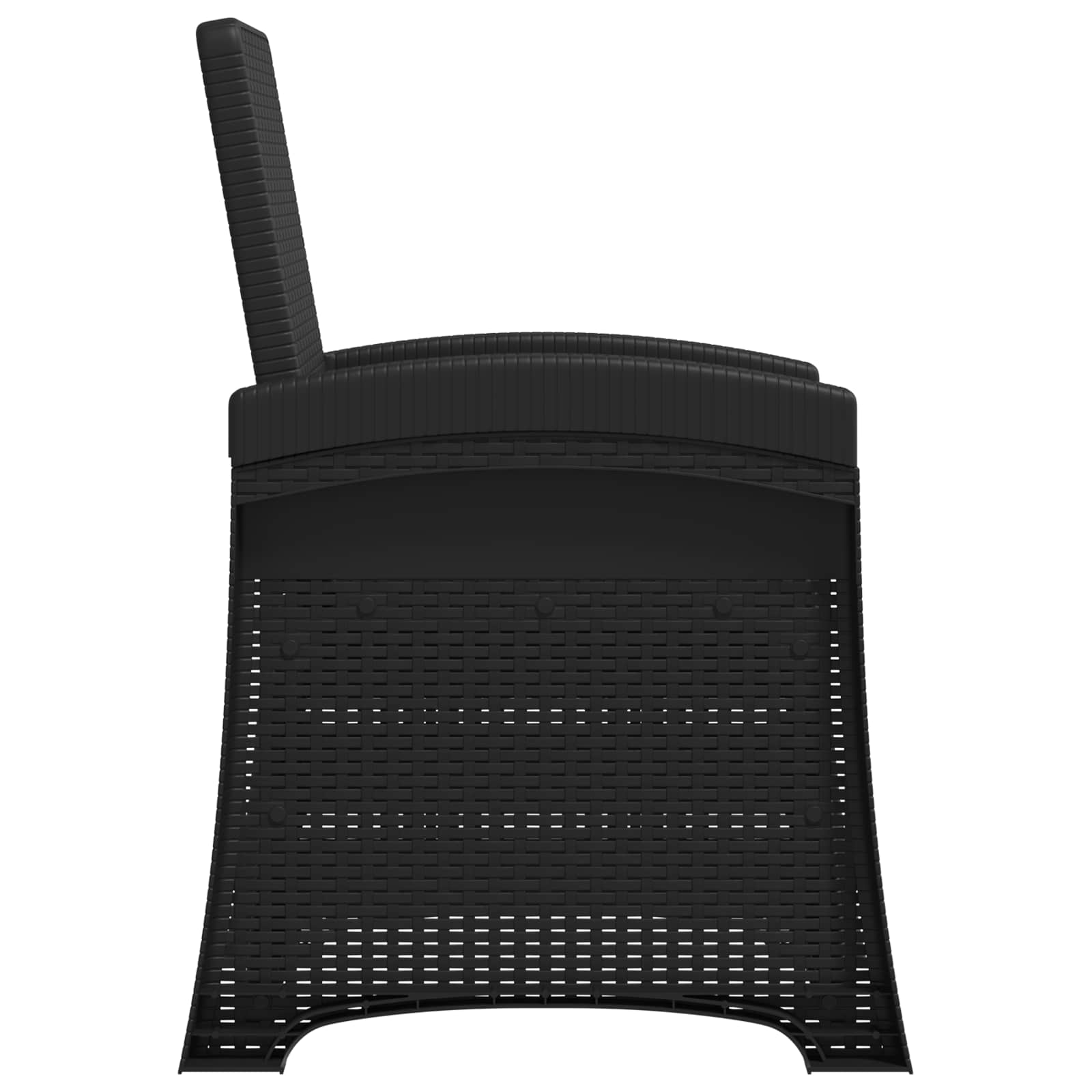 Ležaljka za vrt s izgledom ratana 2 pcs Antracit PP