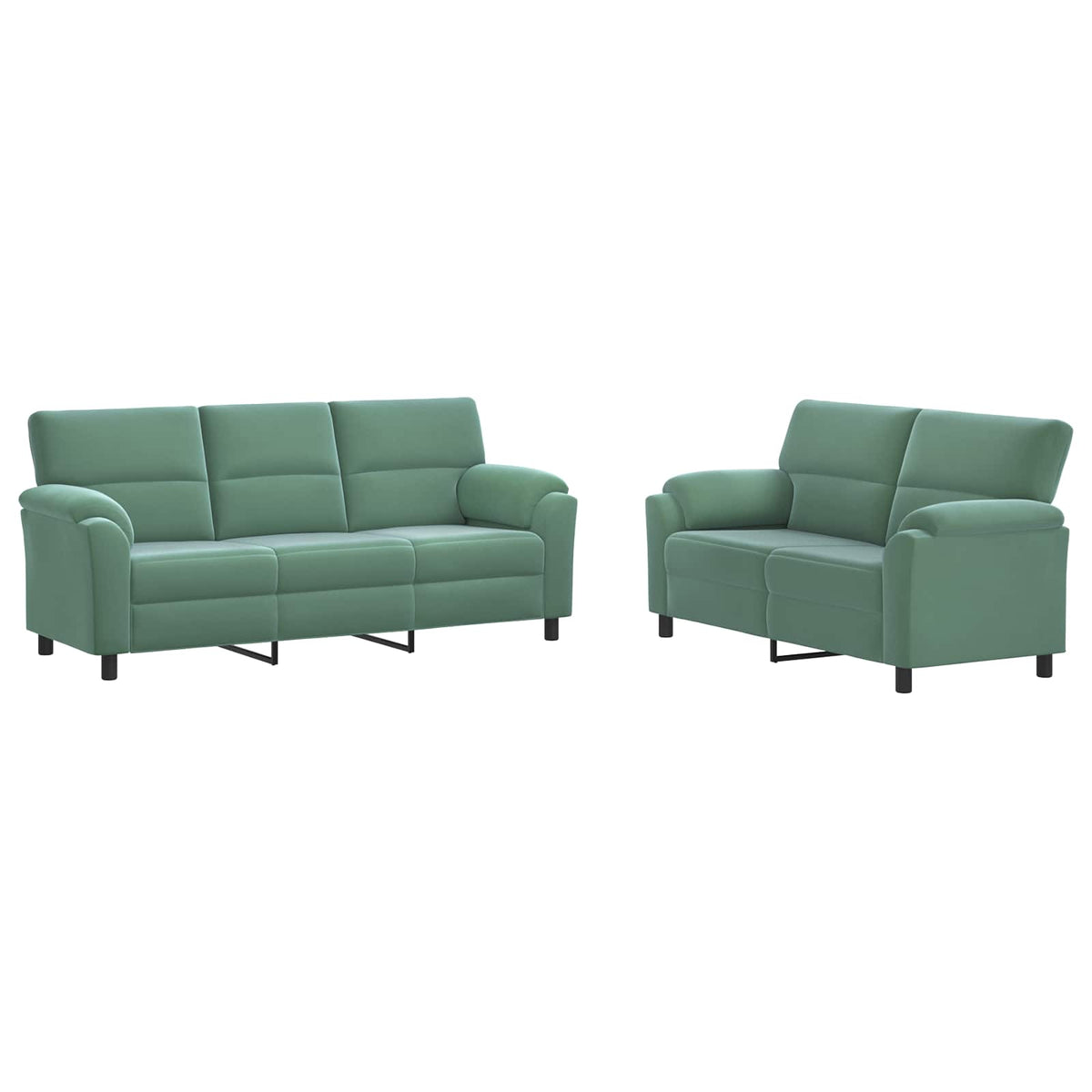 Set sofe 2 pcs Morska zelena Baršun