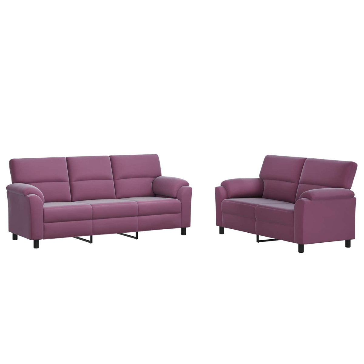 Set sofe 2 pcs Ljubičasta Baršun
