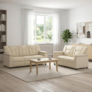 Set sofe 2 pcs Krem Umjetna koža