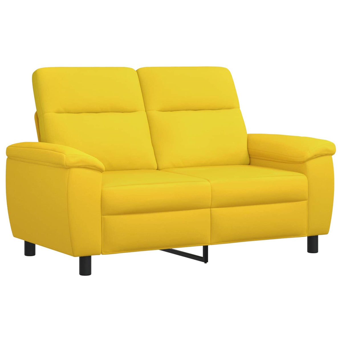 Set sofe 2 pcs Svijetlo žuta Tkanina