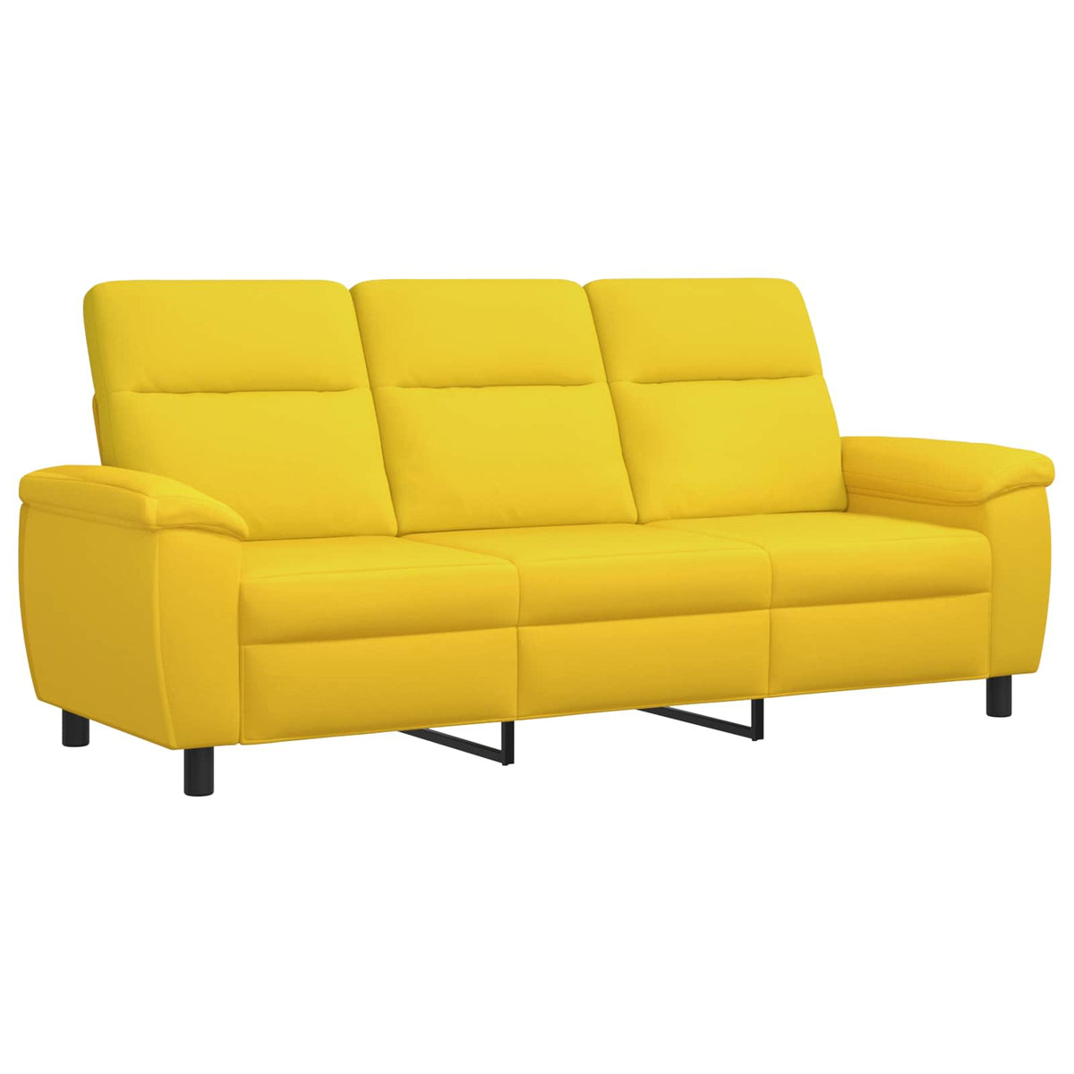 Set sofe 2 pcs Svijetlo žuta Tkanina