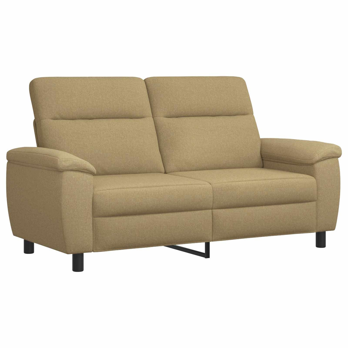 Set sofe 2 pcs Svijetlosmeđa Tkanina