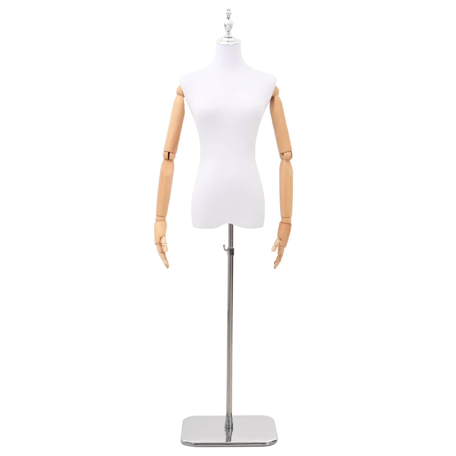 Podesiva lutka 165-213 cm s postoljem Žena PP Bijela