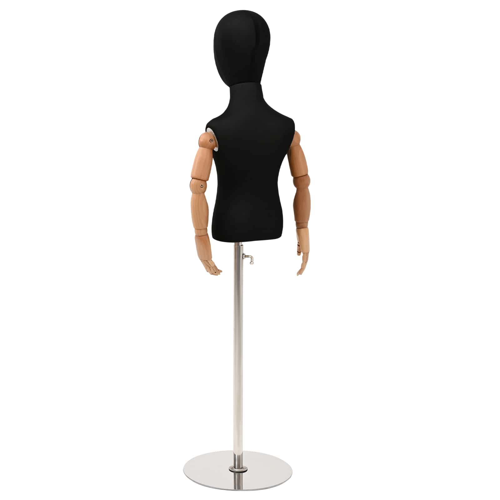 Podesivi Maneken 120-157 cm s Postoljem Uniseks PP Crna