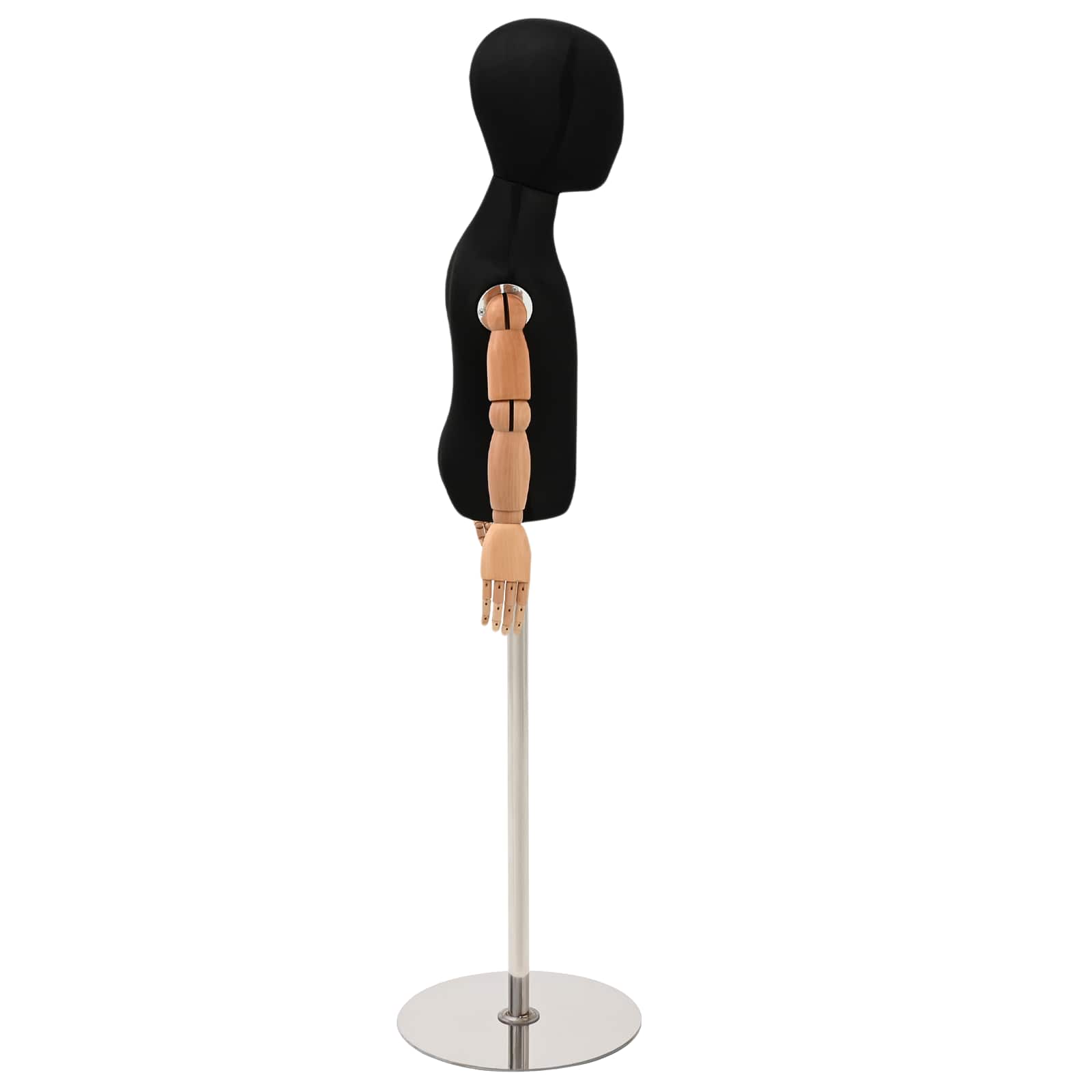 Podesivi Maneken 120-157 cm s Postoljem Uniseks PP Crna