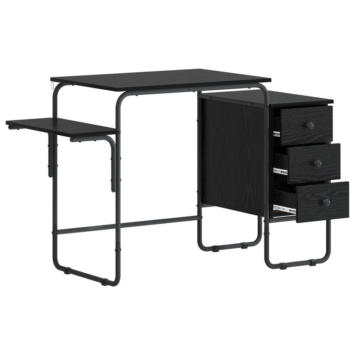 Stol s pohranom Crni hrast 120 x 50 x 75 cm