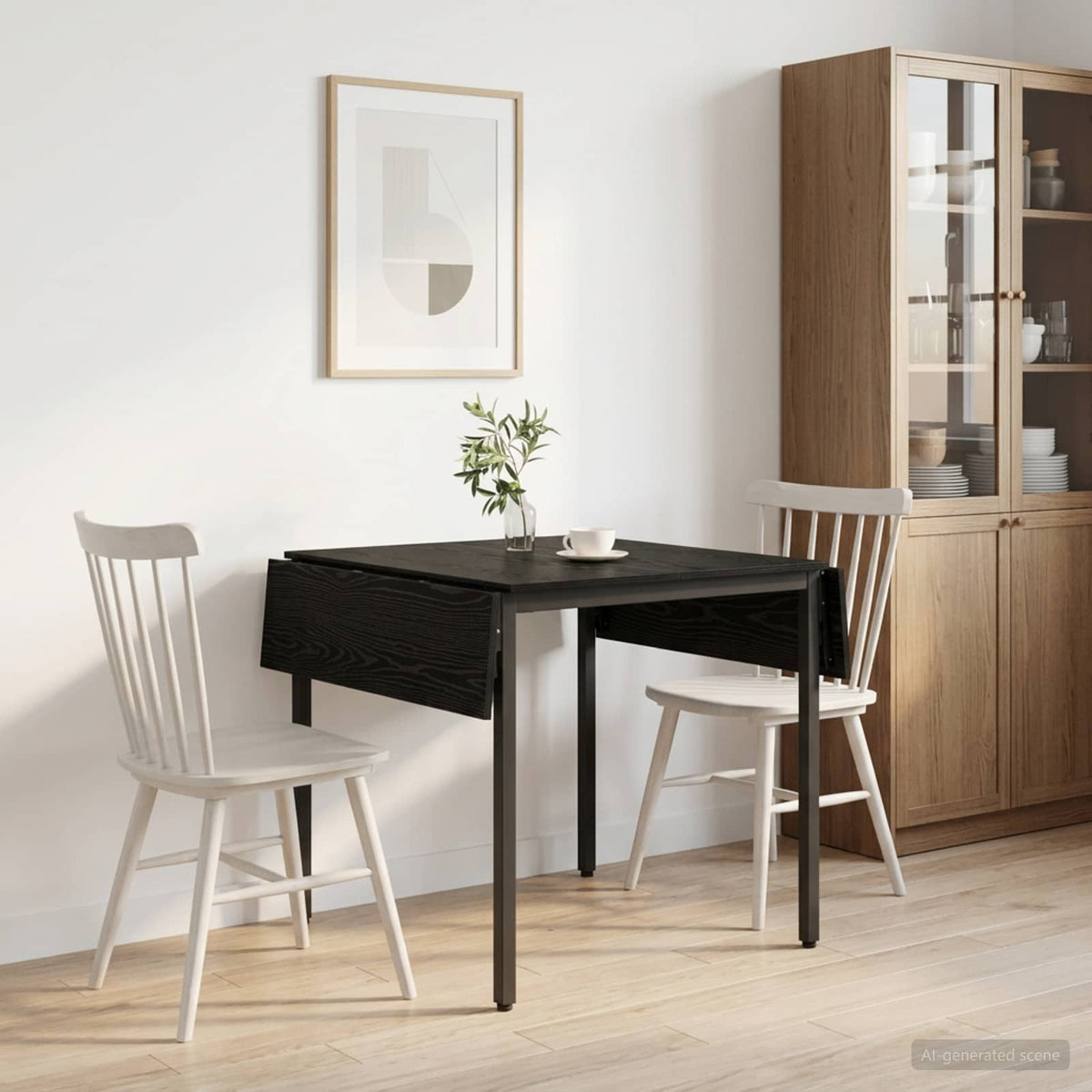 Produživi blagovaonski stol 120 x 81,5 x 75 cm Crni hrast