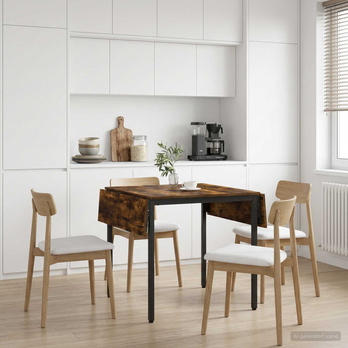 Produživi blagovaonski stol 120 x 81,5 x 75 cm Dimljeni hrast