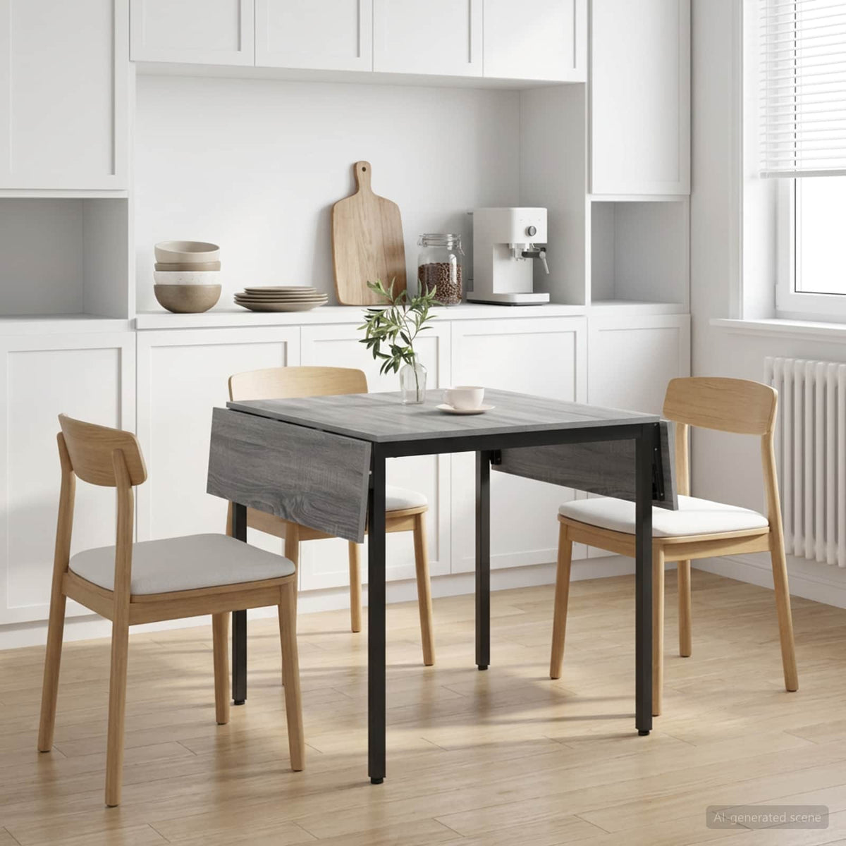 Produživi blagovaonski stol 120 x 81,5 x 75 cm Siva Sonoma