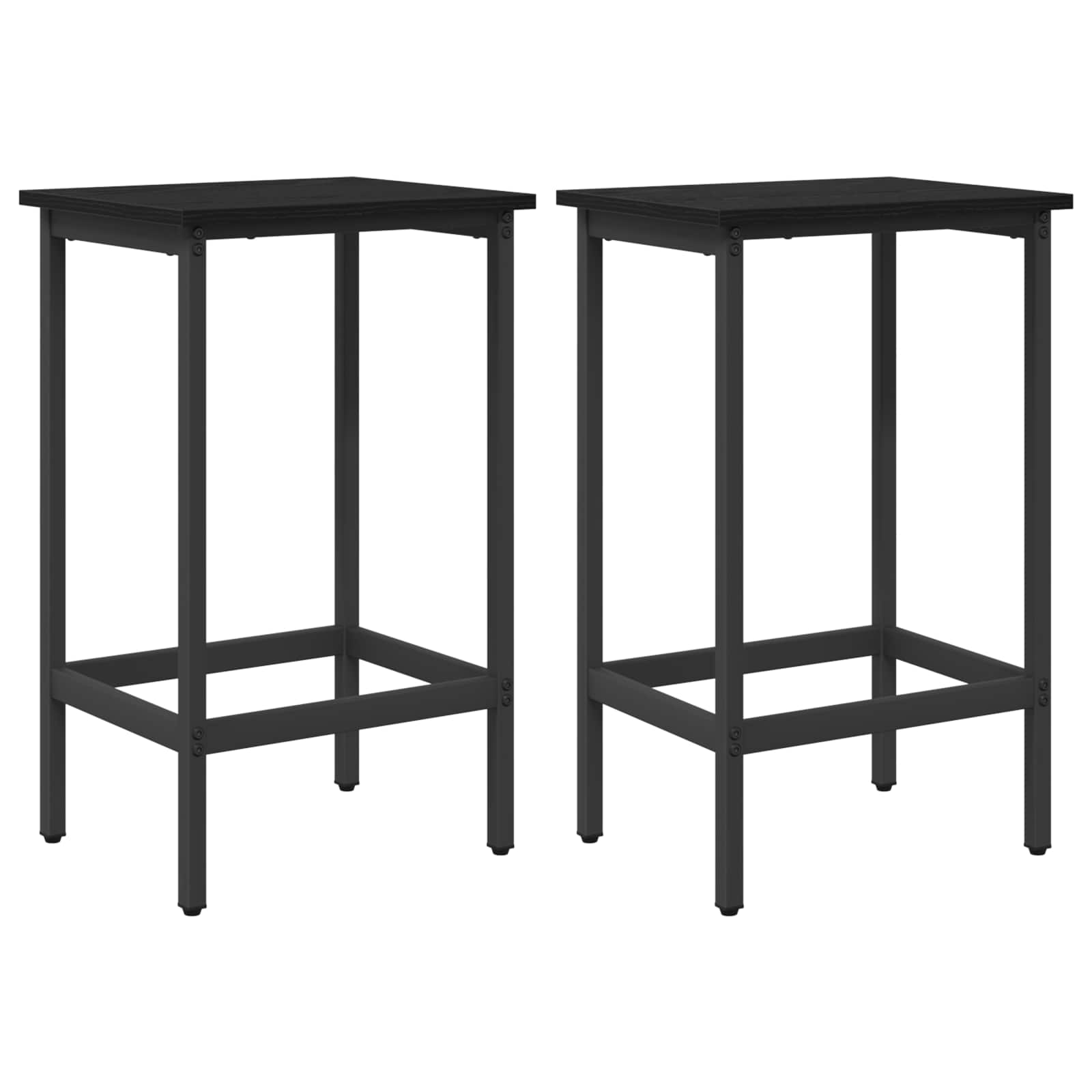 Barska stolica 2 kom. Crni hrast 40 x 32 x 74 cm