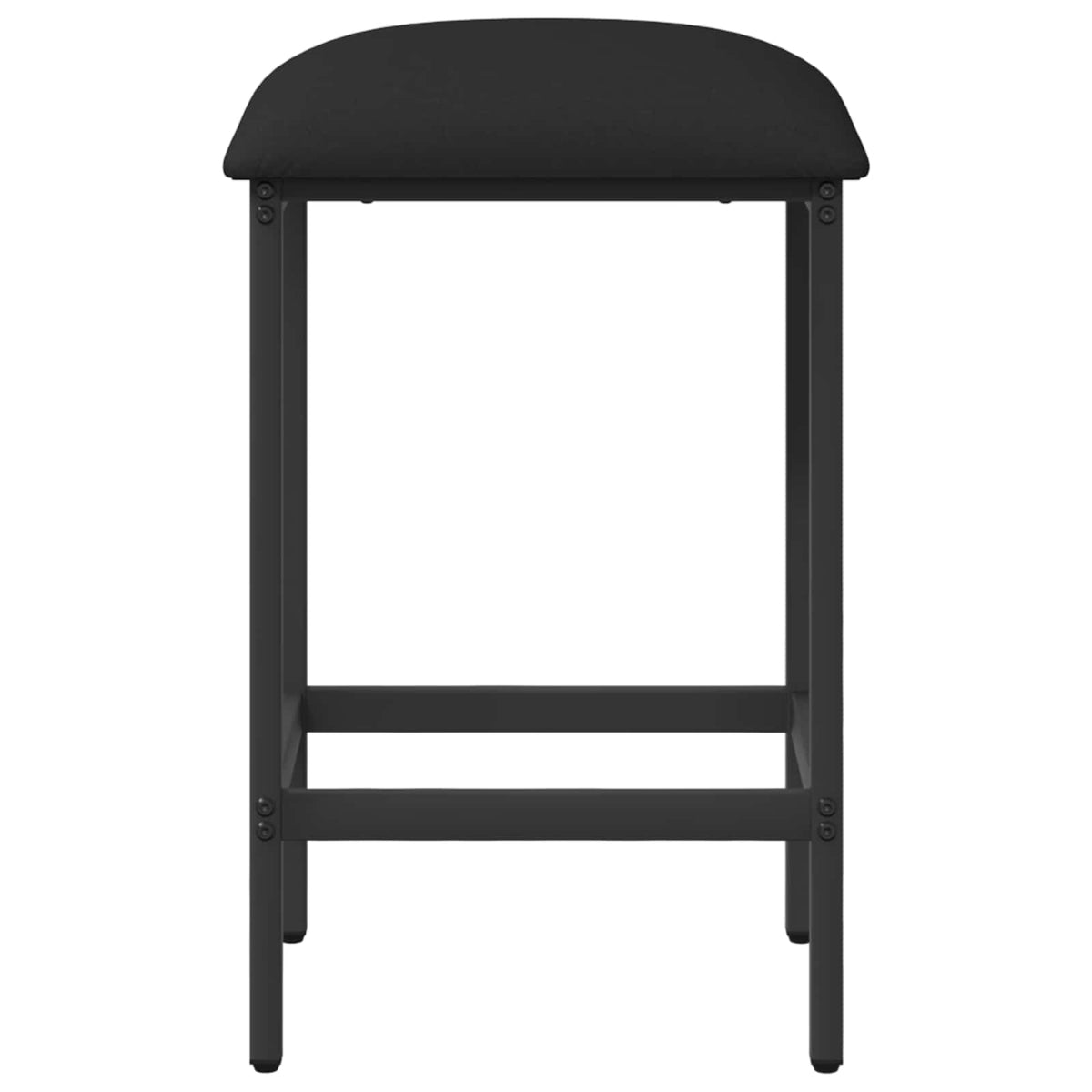 Barska stolica 2 kom. Crna 40 x 32 x 64 cm Konstruirano drvo
