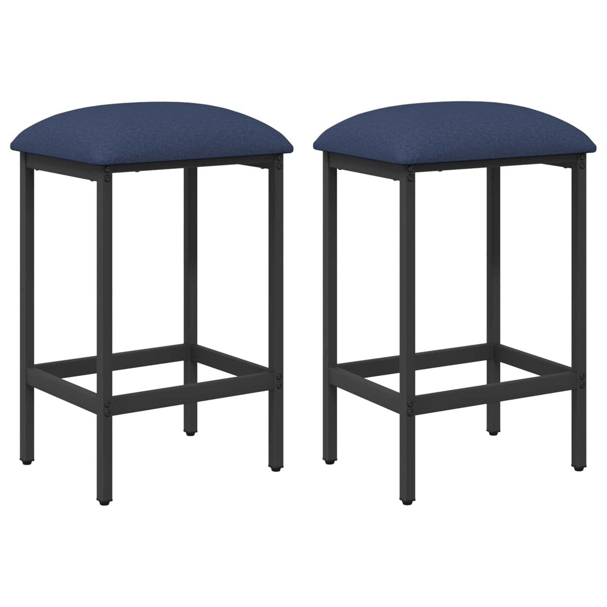 Barska stolica 2 kom. Plava 40 x 32 x 64 cm Konstruirano drvo