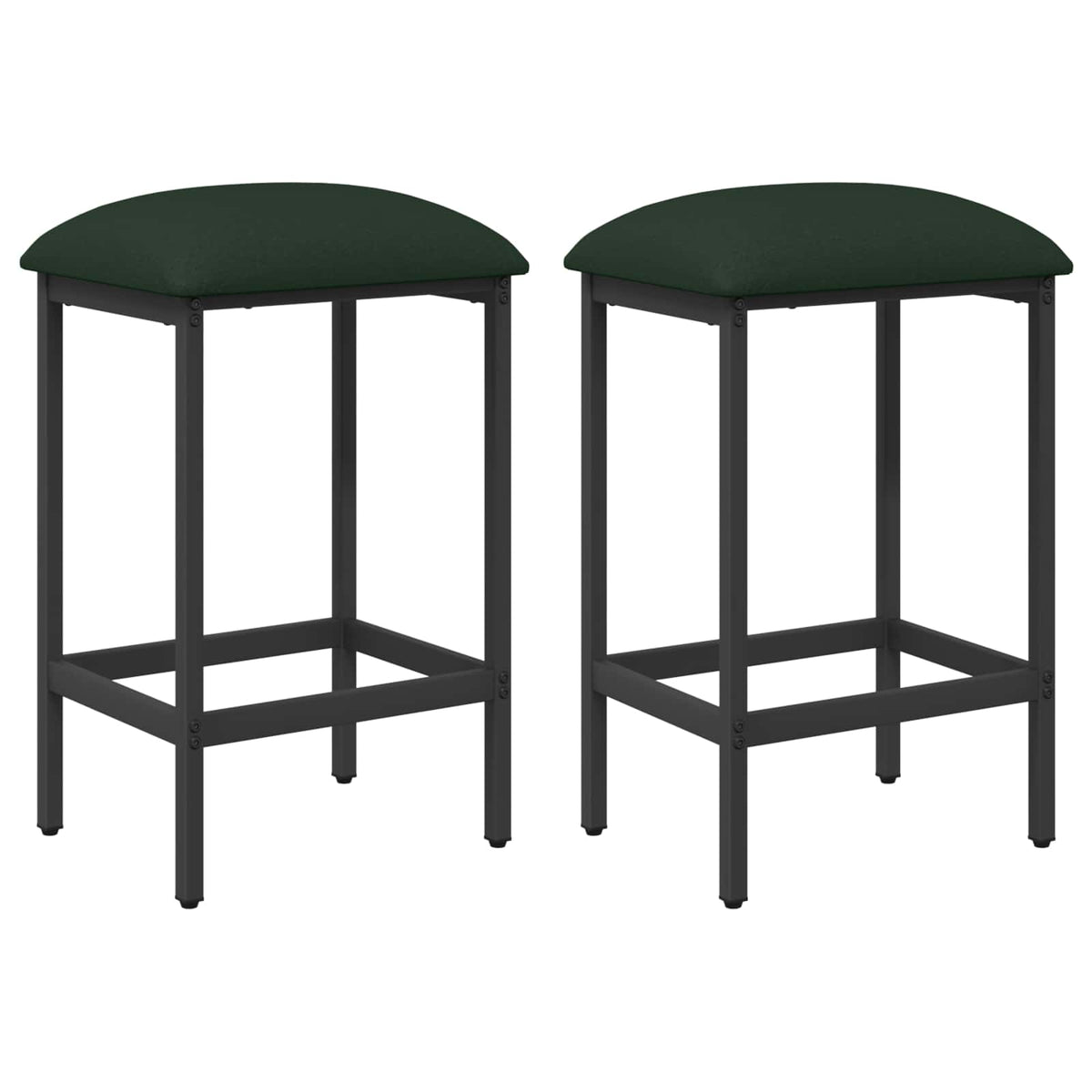 Barska stolica 2 kom. Tamnozelena 40 x 32 x 74 cm