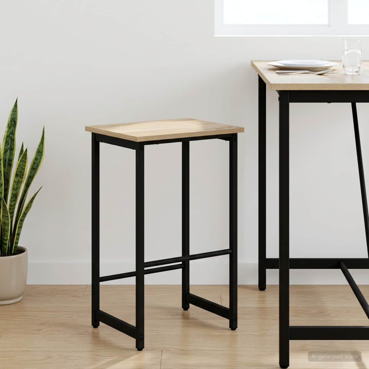 Barska stolica Hrast sonoma 40 x 32 x 64 cm Konstruirano drvo