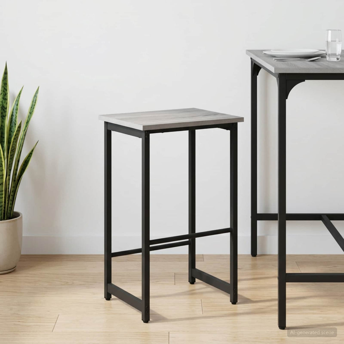 Barska stolica Siva Sonoma 40 x 32 x 64 cm Konstruirano drvo